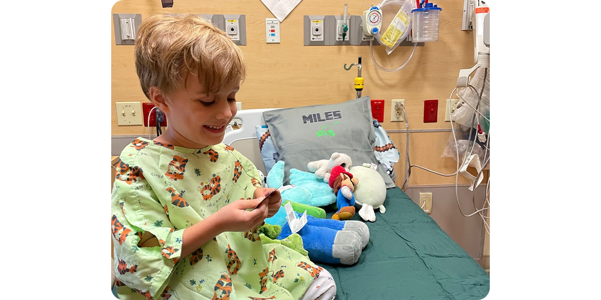 Picture of Miles playing games for Extra Life, Standard Image